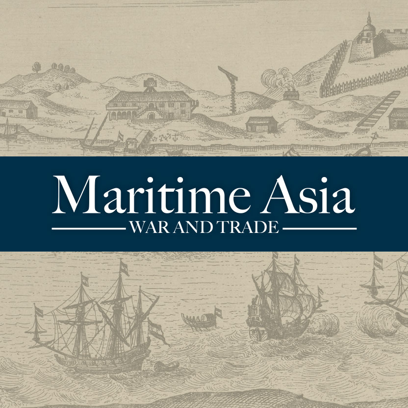 Logo for the Maritime Asia website with the tagline, "War and Trade."