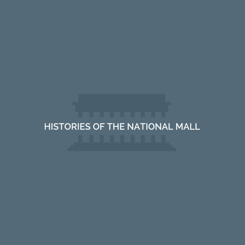 Logo for the Histories of the National Mall website.