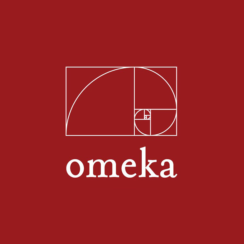 Logo for the Omeka website.
